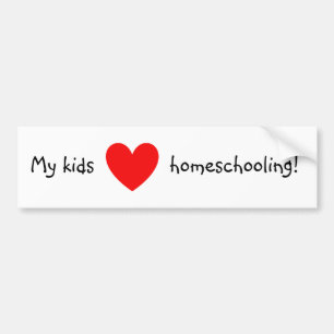 Meine homeschooling KinderLiebe! Autoaufkleber