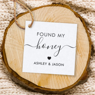 Meine Honey-Geschenkmarke gefunden, Wedding-Tag, Geschenkanhänger