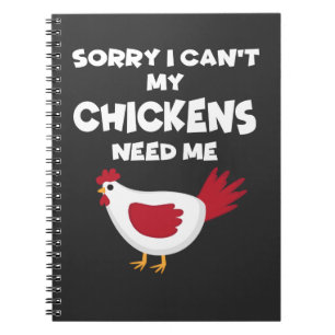 Meine Hühner benötigen mich Liebe-Huhn-Geschenk Notizblock