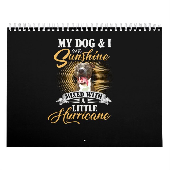 Meine Hunde und ich sind mit einem Stück Sonnensch Kalender (Titelbild)