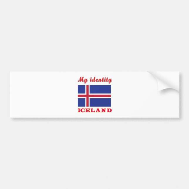 Meine Identität Island Autoaufkleber (Vorne)