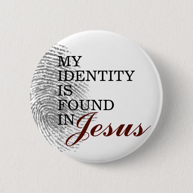 Meine Identität ist in Jesus gefunden Button (Vorderseite)