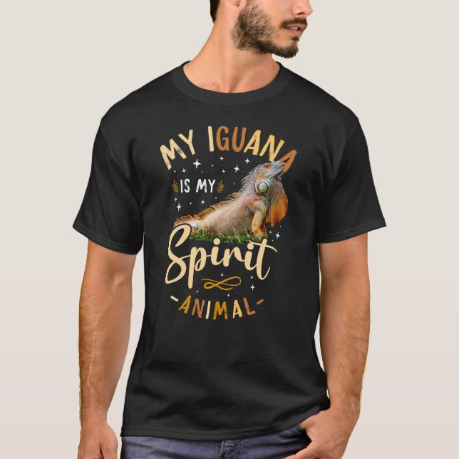 Meine Iguana ist mein Geistertier T-Shirt (Vorderseite)
