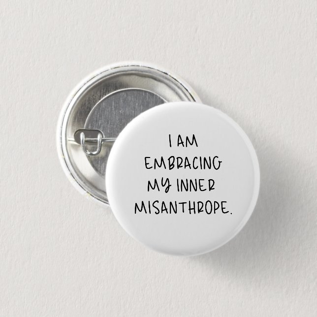 Meine innere Misanthrope Button (Vorne & Hinten)