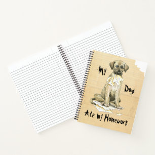 Meine irische Wolfhound Ate meine Hausaufgaben Notizbuch