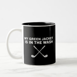 Meine Jacke ist in der Wäsche Golf Liebhaber Maste Zweifarbige Tasse