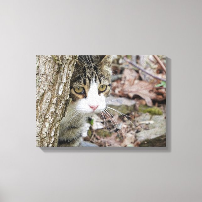 Meine Jagdkatze Leinwanddruck (Vorderseite)