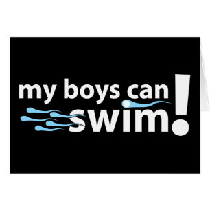 Meine Jungen können schwimmen!
