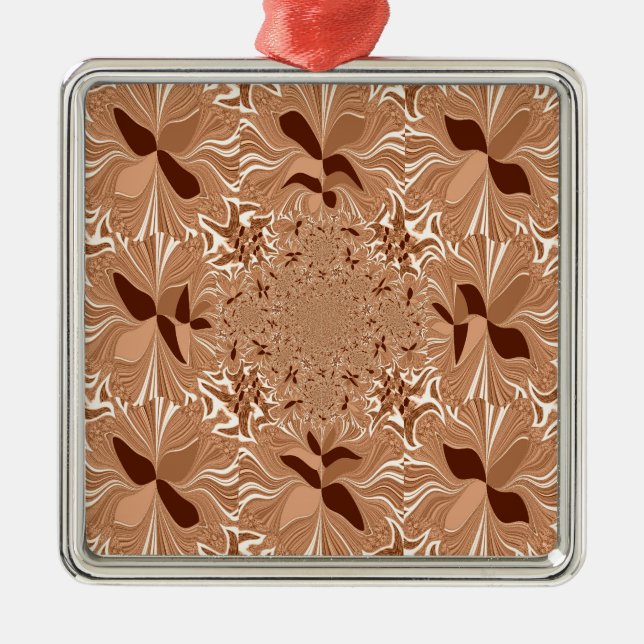 Meine Kaffeestube am Morgen Ornament Aus Metall (Vorne)