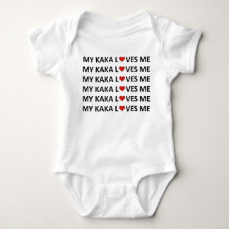 MEINE KAKA LIEBEN ME - RED HEART Baby Bodysuit Strampler