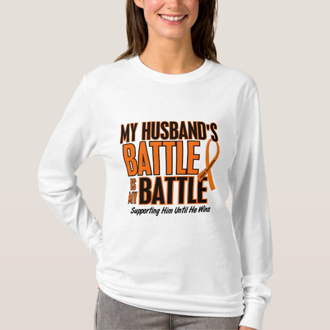 Meine Kampf-auch Ehemann-Leukämie T-Shirt (Vorderseite)