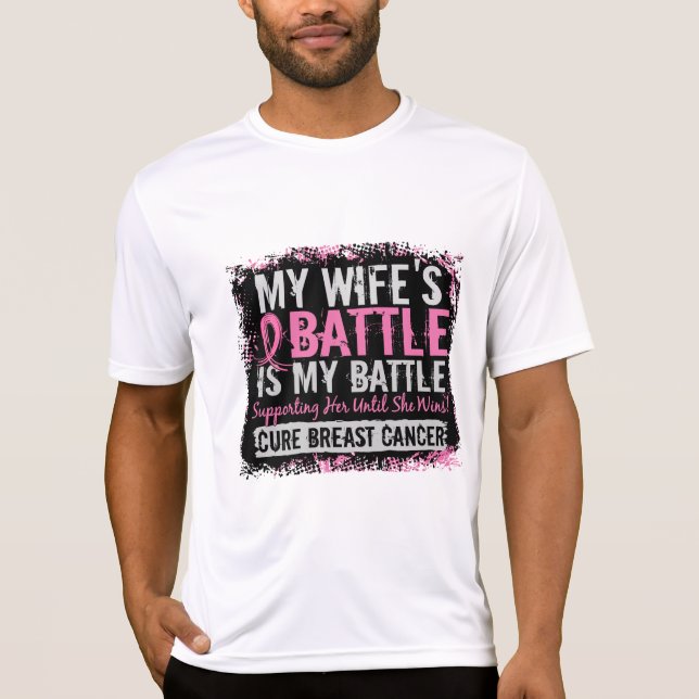 Meine Kampf-zu 2 Brustkrebs-Ehefrau T-Shirt (Vorderseite)