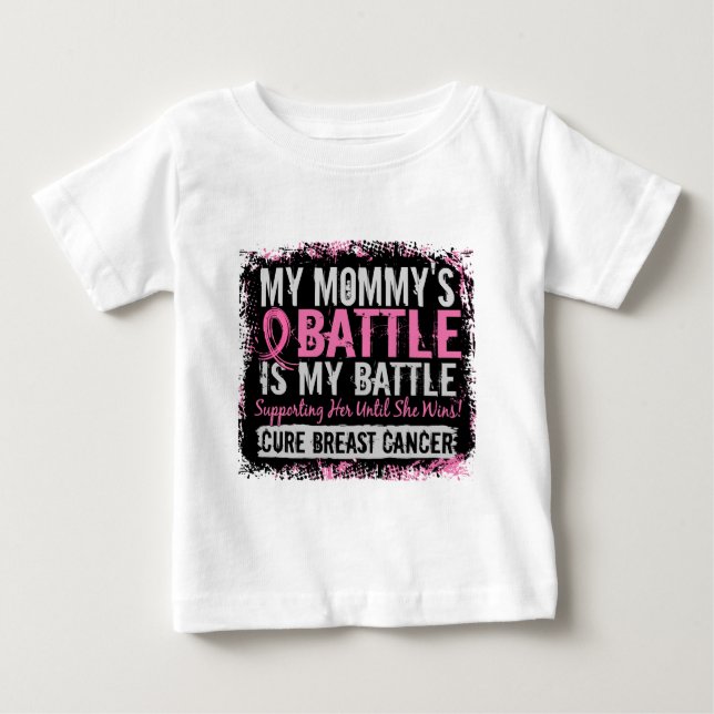 Meine Kampf-zu 2 Brustkrebs-Mama Baby T-shirt (Vorderseite)