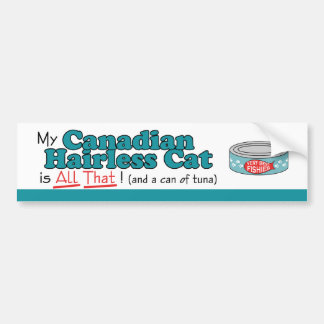 Meine kanadische unbehaarte Katze ist alle das! Autoaufkleber