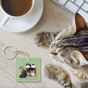 Meine Katze hat ein Cats Business Logo Schlüsselanhänger