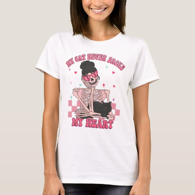 Meine Katze hat mir nie das Herz gebrochen T-Shirt (Vorderseite)