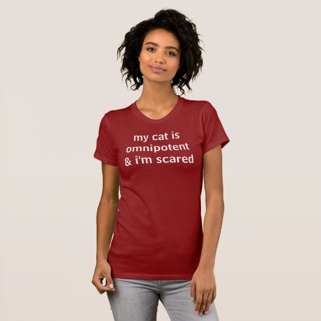 meine Katze ist allmächtig und ich werde T-Shirt (Vorne ganz)