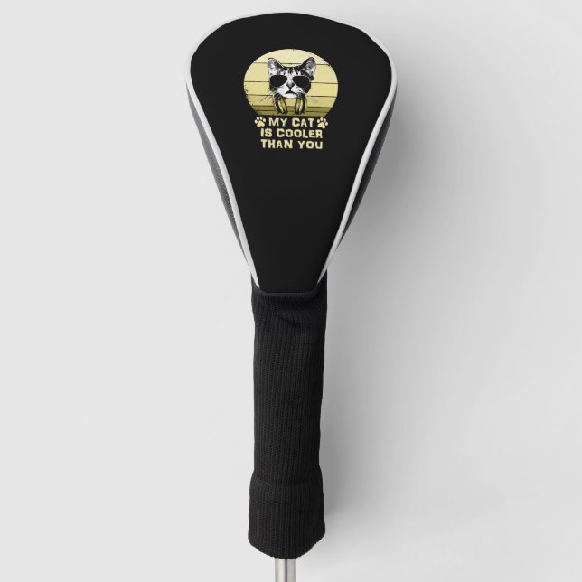 Meine Katze ist Cool, als du blutest. Golf Headcover (Vorderseite)