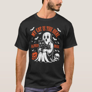 Meine Katze ist das wahre Halloween-Zauberwerk Lus T-Shirt