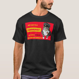 Meine Katze ist ein kommunales Vintages Katzenjung T-Shirt