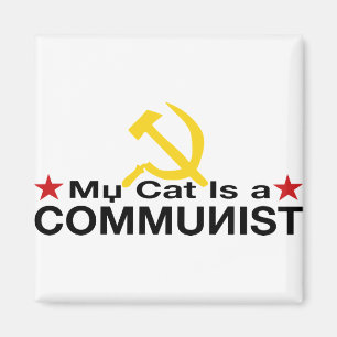 Meine Katze ist ein KOMMUNIST Magnet