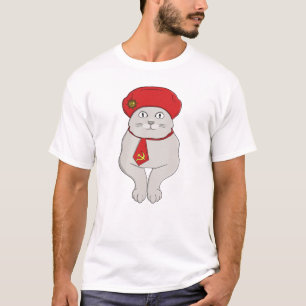 Meine Katze ist ein kommunistisches lustiges sowje T-Shirt