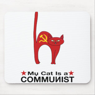 Meine Katze ist eine COMMUNIST große Geschenkideen Mousepad