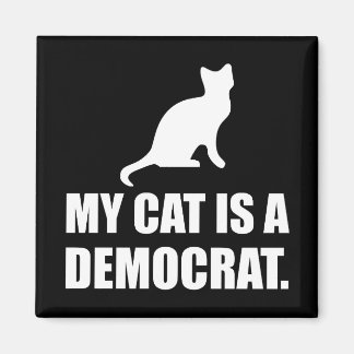 Meine Katze ist eine demokratisch lustige politisc Magnet