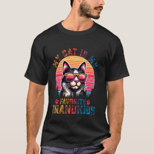 Meine Katze ist mein Lieblingsenkelkind Lustiger F T-Shirt