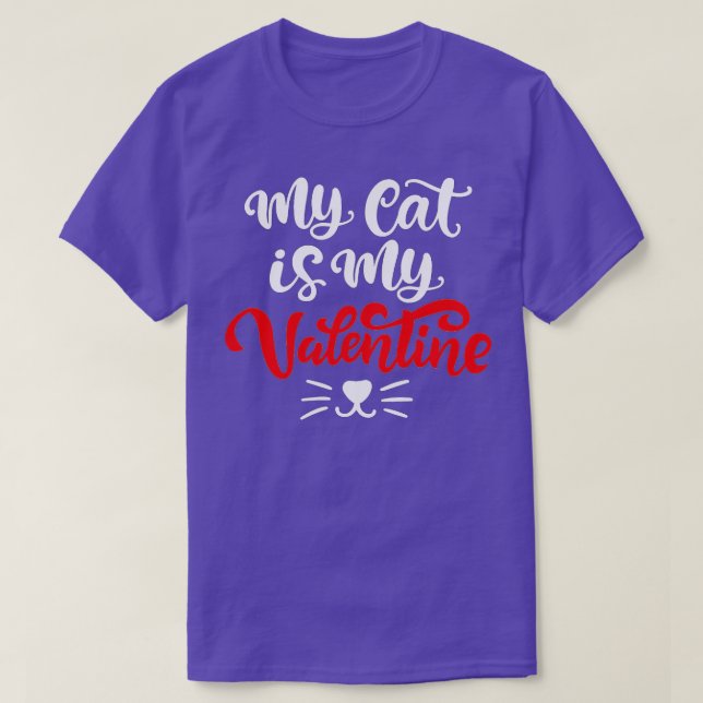 Meine Katze ist mein Niedlicher Valentinin-Valenti T-Shirt (Design vorne)