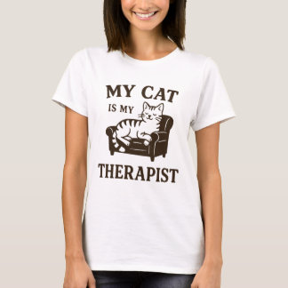 Meine Katze ist mein Therapeut - Funny Cat Lover T T-Shirt