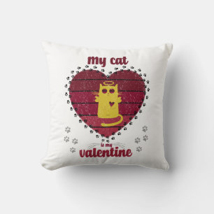 Meine Katze ist mein Valentine   Funny Cat lover g Kissen