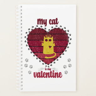 Meine Katze ist mein Valentine Funny Cat lover g Planer