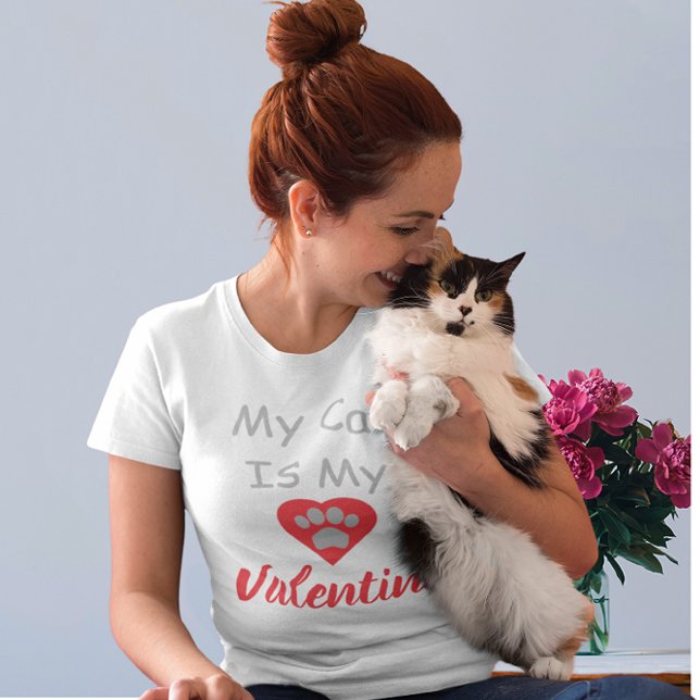 Meine Katze ist mein Valentine T-Shirt (Von Creator hochgeladen)
