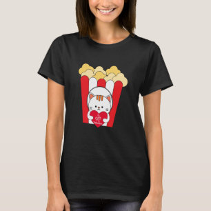 Meine Katze ist mein Valentinstag Cool Popcorn Val T-Shirt