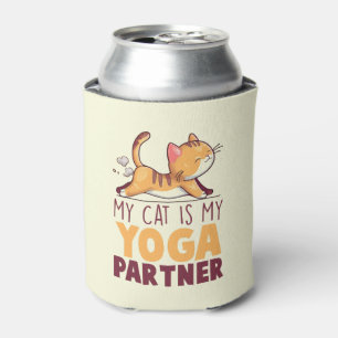 Meine Katze ist mein Yoga-Partner - Stretching Cat Dosenkühler