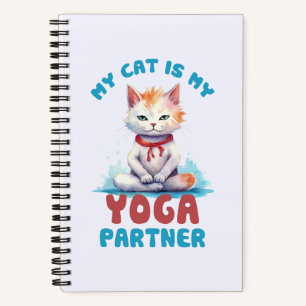 Meine Katze ist mein Yogapartner (2) Notizbuch