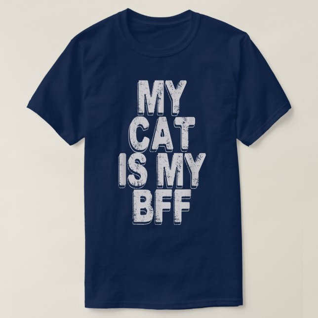 Meine Katze ist meine beste Freundin T-Shirt (Design vorne)