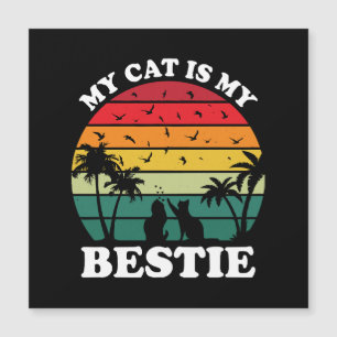 Meine Katze ist meine Bestie Magnetkarte