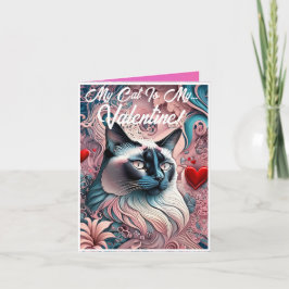 Meine Katze ist meine Jugendstilkarte Karte