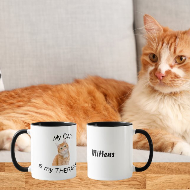 Meine Katze ist meine Therapeutin Tasse (Von Creator hochgeladen)