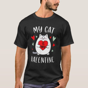 Meine Katze ist meine Valentine Kitten Lover Herzc T-Shirt
