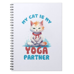 Meine Katze ist meine Yogapartnerin - eine adorabl Notizblock