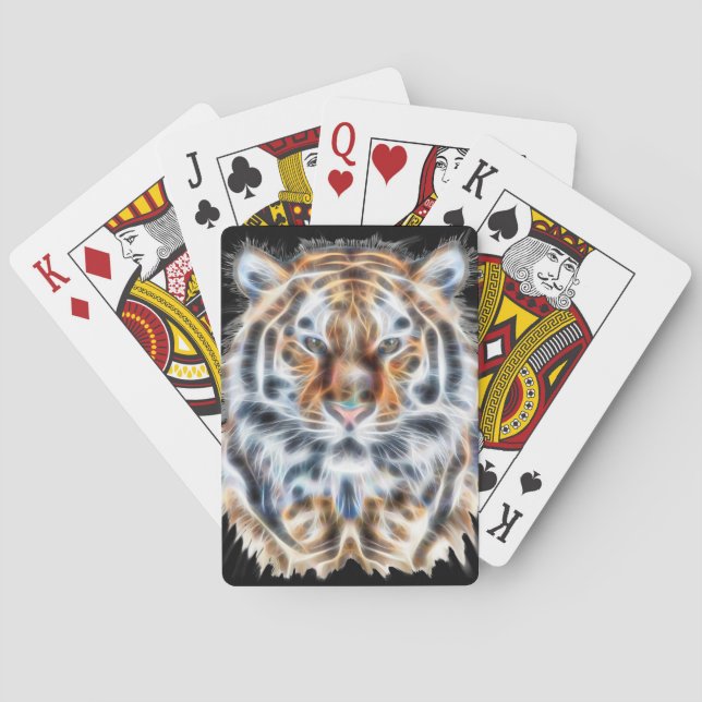 Meine Katze ist Schauspiel Up Tiger Bold Energy Spielkarten (Rückseite)