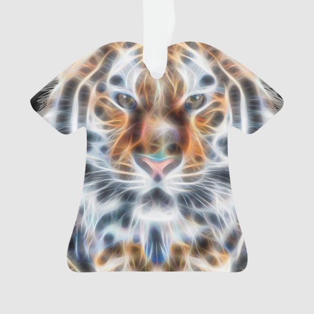 Meine Katze ist Schauspiel Up Tiger Style Energy Ornament (Vorderseite)
