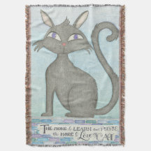 Meine Katze - Mark Twain Zitat Inspiriert Throw Bl