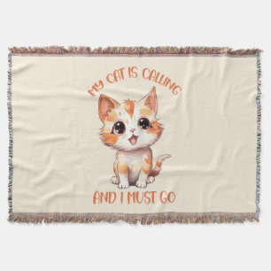 Meine Katze nennt Niedliche Orangenkatze Decke