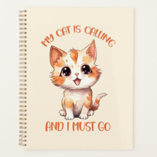 Meine Katze nennt Niedliche Orangenkatze Planer