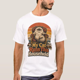 Meine Katze regiert das Haus Lustiger Katzenbesitz T-Shirt