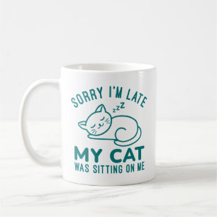 Meine Katze saß auf mir Kaffeetasse